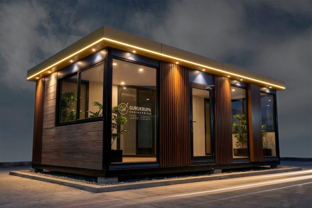 premium portable office cabin design by Gurukrupa engineering group.