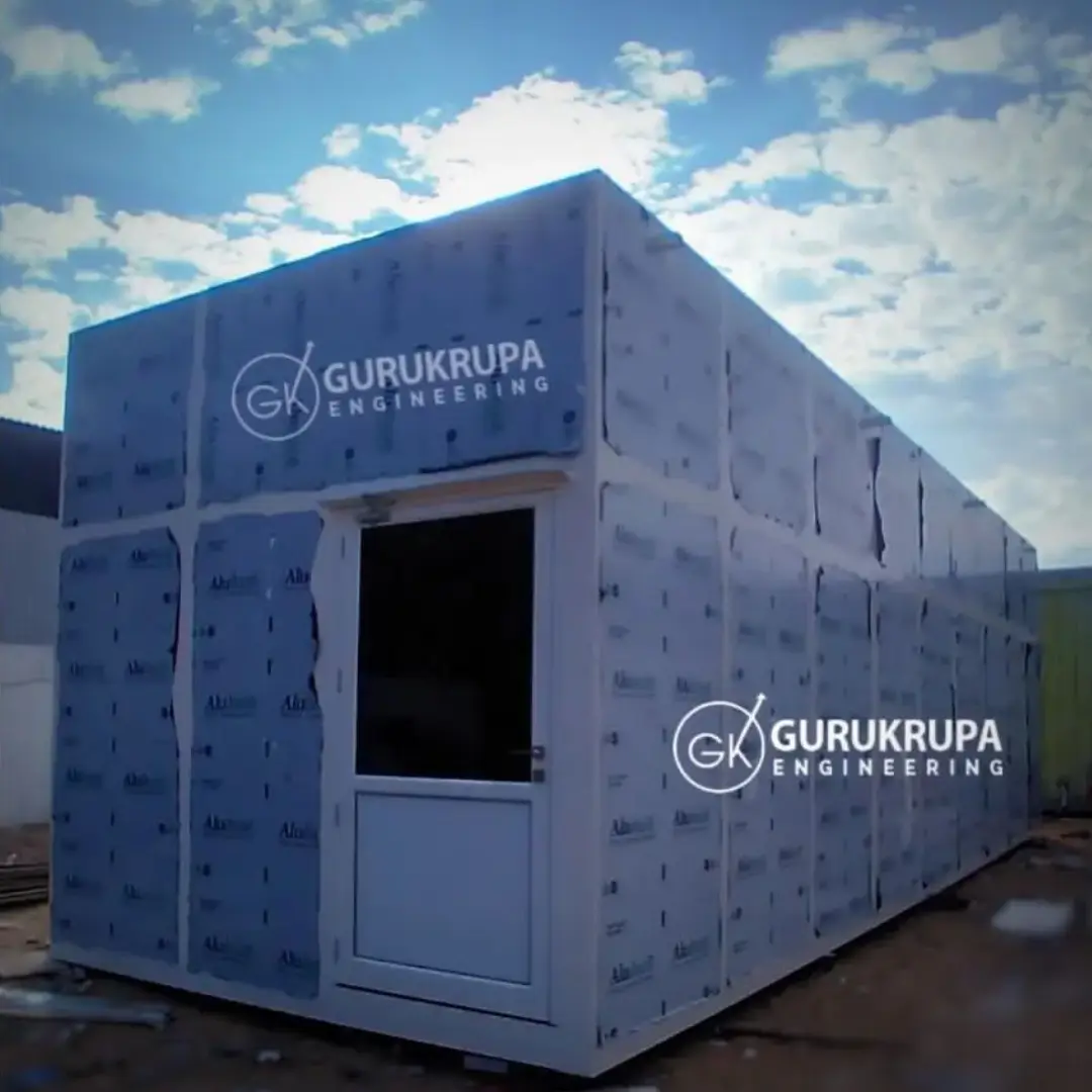 Prefabricated portable office cabin ready for site installation